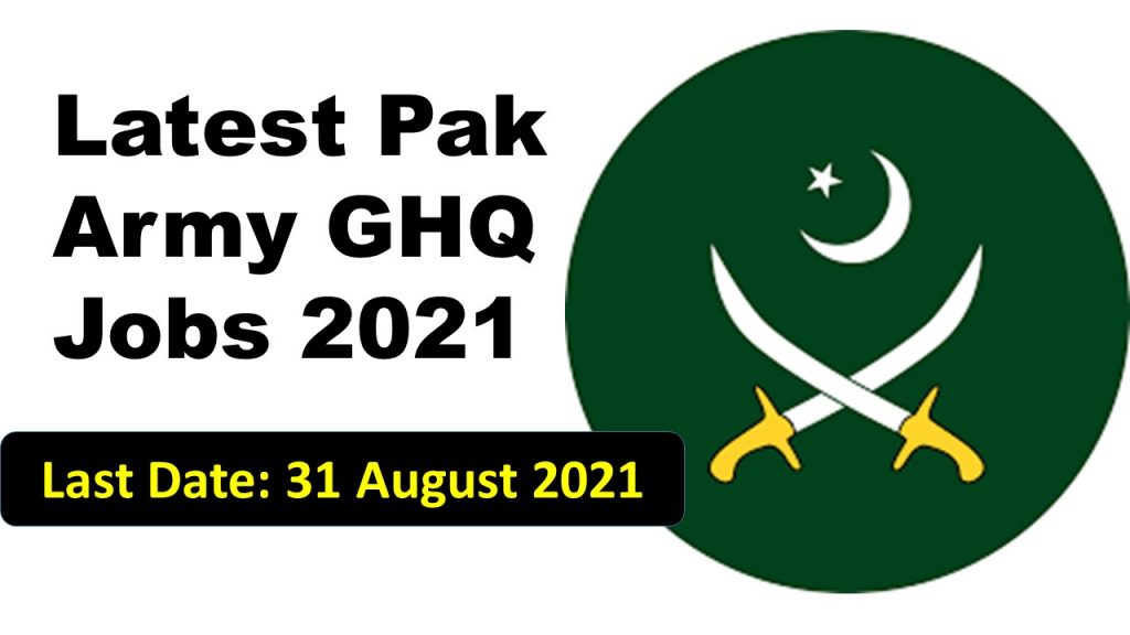 Latest Pak Army GHQ Jobs 2021 1