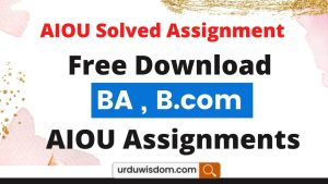 aiou solved assignment code 317 spring 2023 pdf
