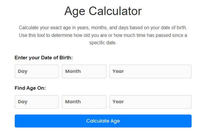 Age Calculator 1